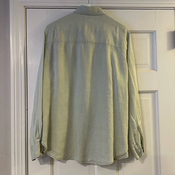 H&M Linen long sleeve button up shirt - Picture 2 of 8